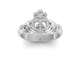 Celtic CTR Irish Claddagh Ring, Silver #193