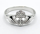 Celtic CTR Irish Claddagh Ring, Silver #193