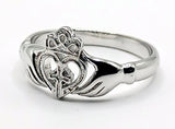 Celtic CTR Irish Claddagh Ring, Silver #193