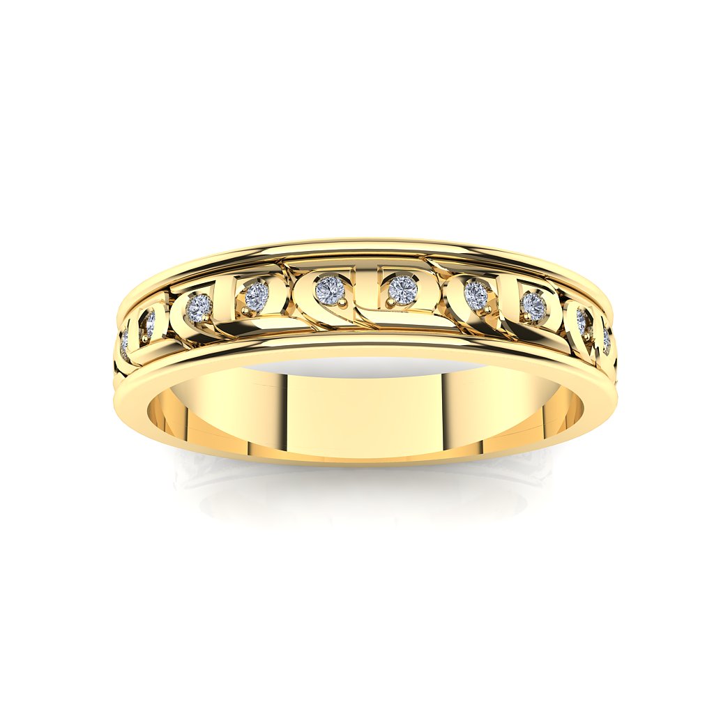 CTR Ladies Diamond Wedding Rings, 14K #253 | Celestial Ringdom